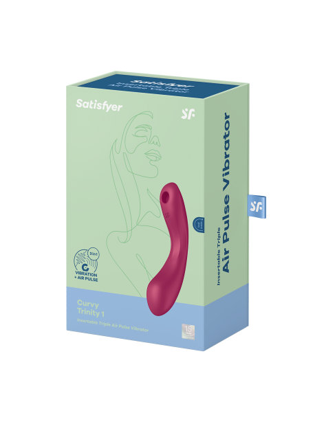 Curvy Trinity 1 - 3 en 1 Rouge Satisfyer SATISFYER