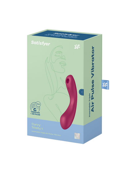 Curvy Trinity 1 - 3 en 1 Rouge Satisfyer SATISFYER