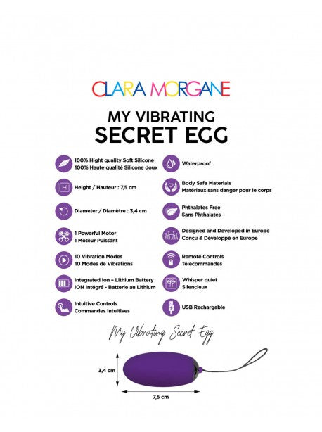 My vibrating secret Egg - CLARA MORGANE