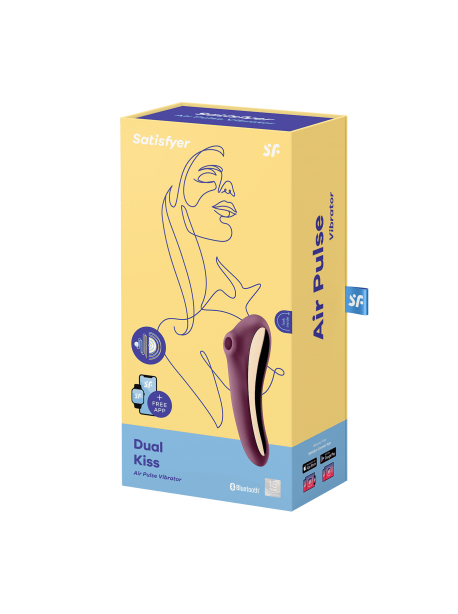 Stimulateur et Vibromasseur Satisfyer Dual Kiss - Mauve SATISFYER