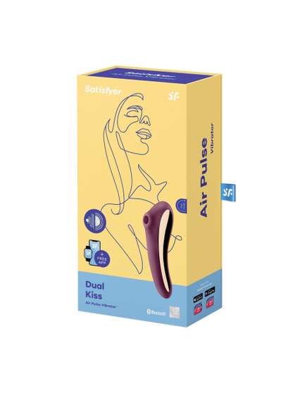 Stimulateur et Vibromasseur Satisfyer Dual Kiss - Mauve SATISFYER