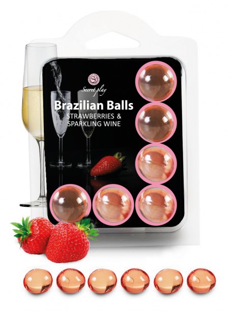 Boules Brésiliennes de massage 6 Saveurs différent Brazilian Balls x 6