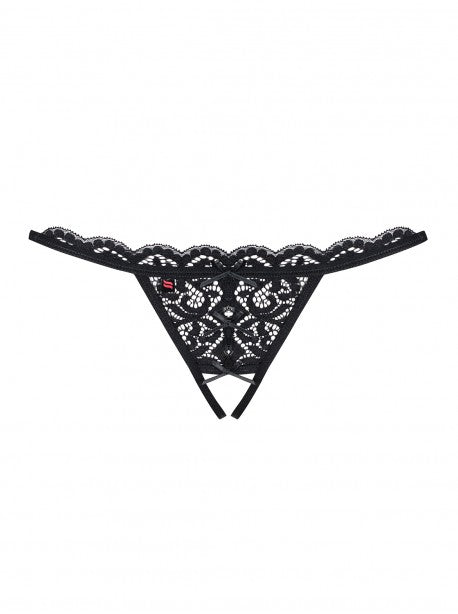 String ouvert -831-THC-1 Noir OBSESSIVE