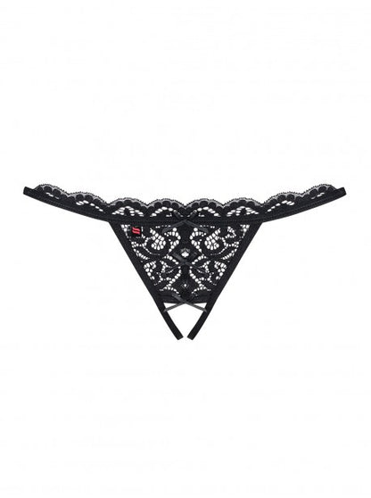 String ouvert -831-THC-1 Noir OBSESSIVE