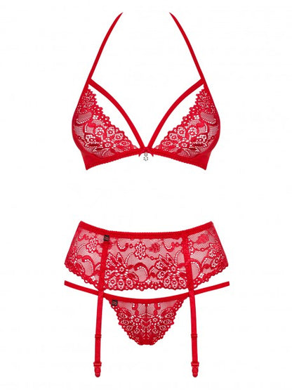 Ensemble 3 pcs - 838-SEG- Rouge OBSESSIVE