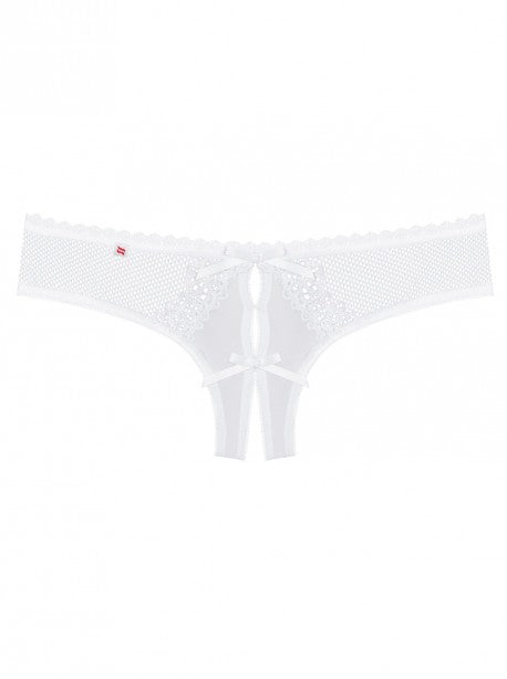 Alabastra String ouvert - Blanc OBSESSIVE