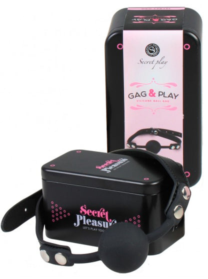 Bâillon Boule coffret - Noir SECRET PLAY