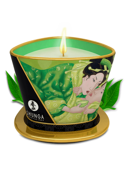 Bougie de massage lueur et caresses - Zenitude Thé vert exotique