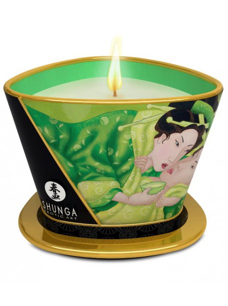 Bougie de massage lueur et caresses - Zenitude Thé vert exotique