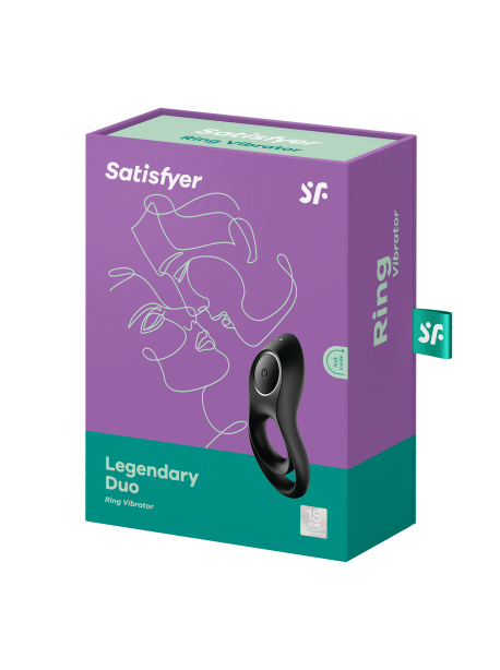 Cockring Satisfyer Legendary Duo - Noir SATISFYER