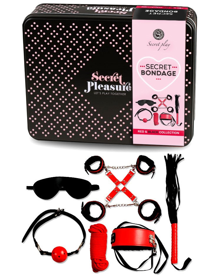 Coffret Secret Bondage Rouge et Noir Secret Play