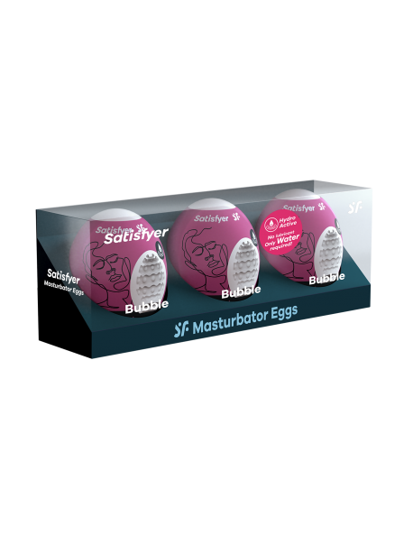 Ensemble Oeufs masturbateurs 3 pièces Bubble SATISFYER