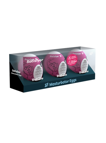 Ensemble Oeufs masturbateurs 3 pièces Bubble SATISFYER