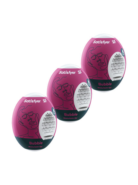 Ensemble Oeufs masturbateurs 3 pièces Bubble SATISFYER