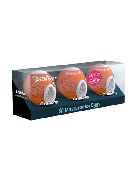 Ensemble Oeufs masturbateurs 3 pièces Crunchy SATISFYER