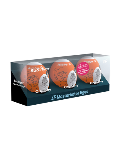 Ensemble Oeufs masturbateurs 3 pièces Crunchy SATISFYER