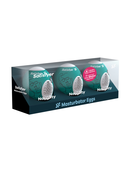 Ensemble Oeufs masturbateurs 3 pièces Naughty SATISFYER