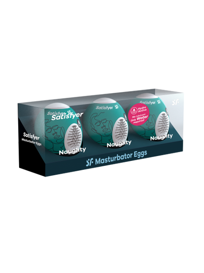 Ensemble Oeufs masturbateurs 3 pièces Naughty SATISFYER