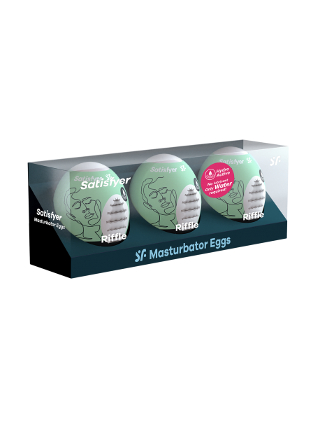 Ensemble Oeufs masturbateurs 3 pièces Riffle SATISFYER