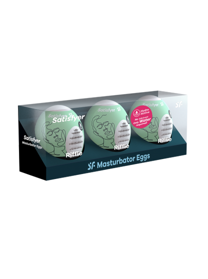 Ensemble Oeufs masturbateurs 3 pièces Riffle SATISFYER