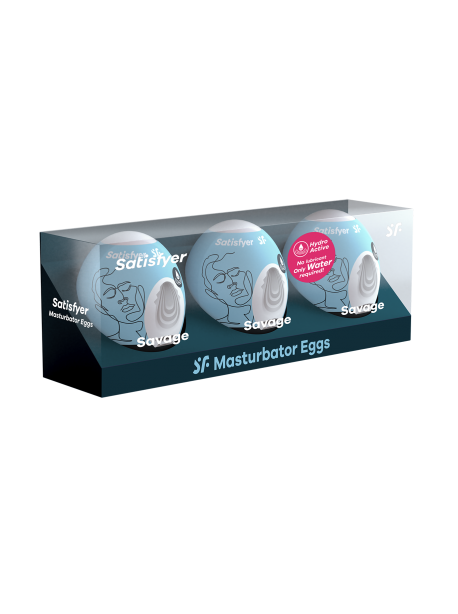 Ensemble Oeufs masturbateurs 3 pièces Savage SATISFYER