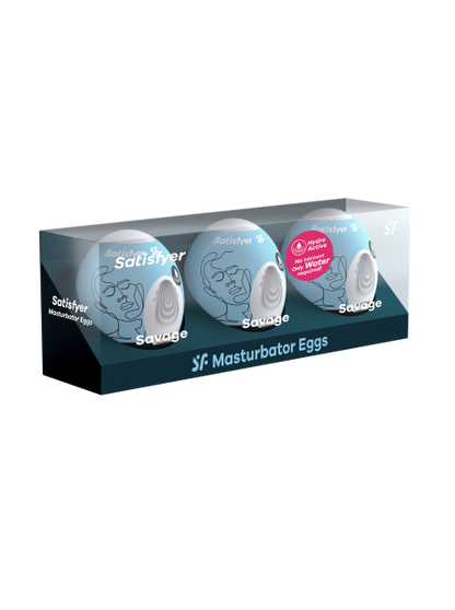 Ensemble Oeufs masturbateurs 3 pièces Savage SATISFYER