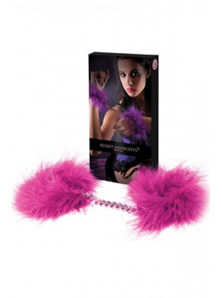 Menottes Marabou - Fuchsia