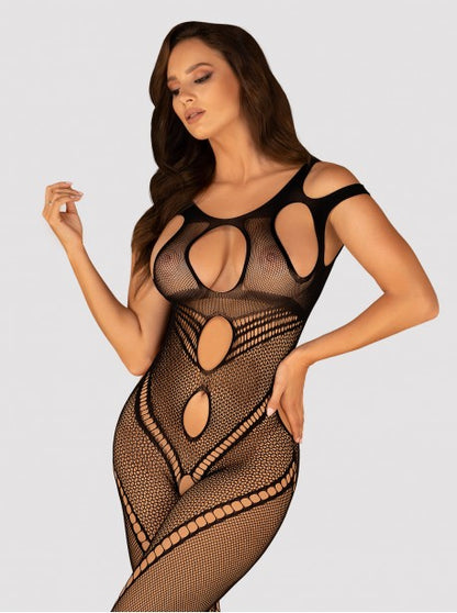 Bodystocking -G322 - Noir OBSESSIVE