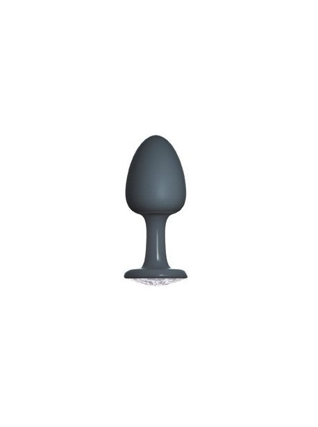 Plug Anal Bijou Geisha Diamond M - Noir et Blanc