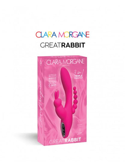 Great Rabbit vibromasseur 3 zones CLARA MORGANE