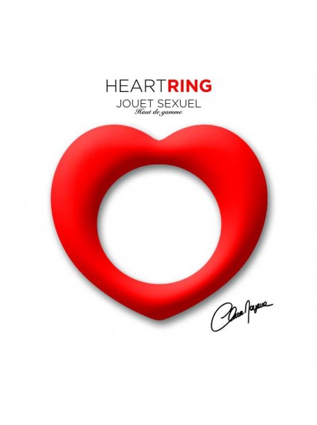 Heart ring - Anneau a effet retardant - Rouge CLARA MORGANE