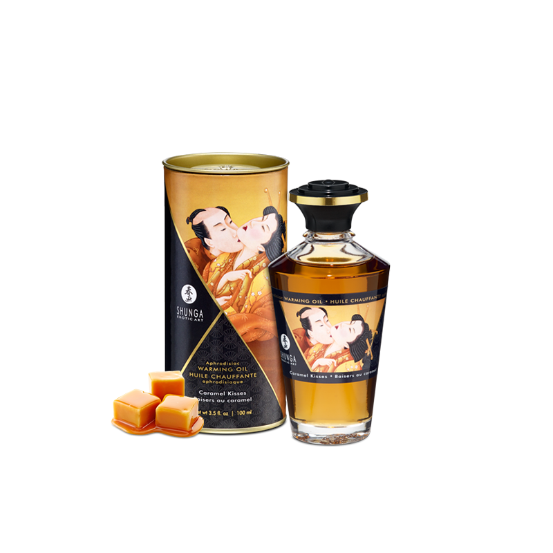 Huile chauffante aphrodisiaque - Baisers caramel