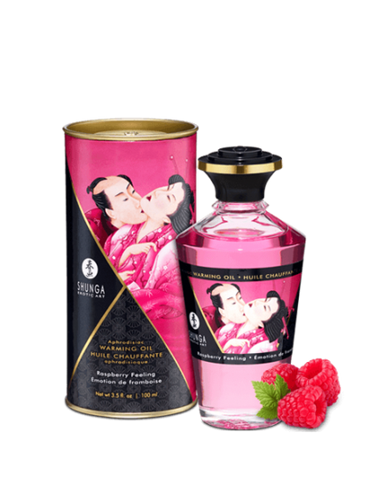 Huile chauffante aphrodisiaque - Framboise 100ml