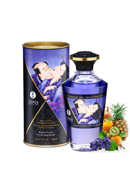 Huile chauffante aphrodisiaque - Fruits exotiques 100ml