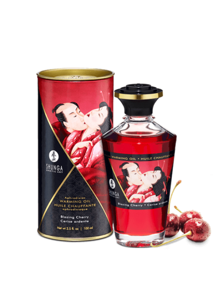 Huile chauffante aphrodisiaque - Cerise ardente 100ml