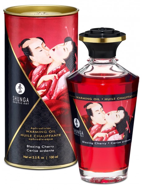 Huile chauffante aphrodisiaque - Cerise ardente 100ml