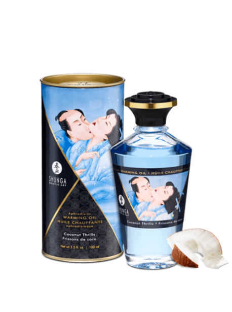 Huile chauffante aphrodisiaque - Frissons de coco 100ml