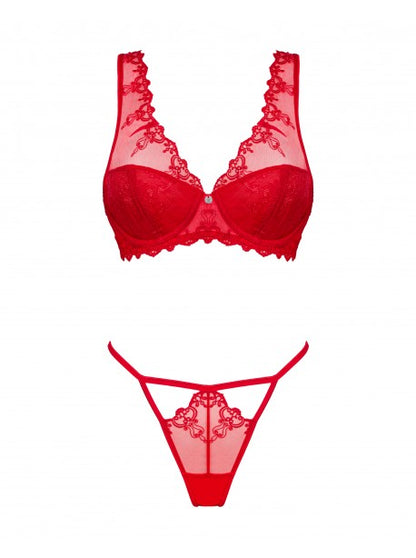 Lonesia Ensemble 2 pcs - Rouge OBSESSIVE