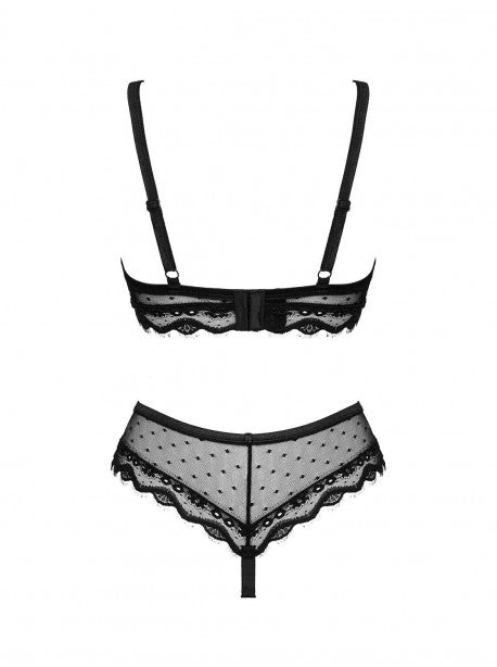 Marrbel ensemble lingerie noir OBSESSIVE