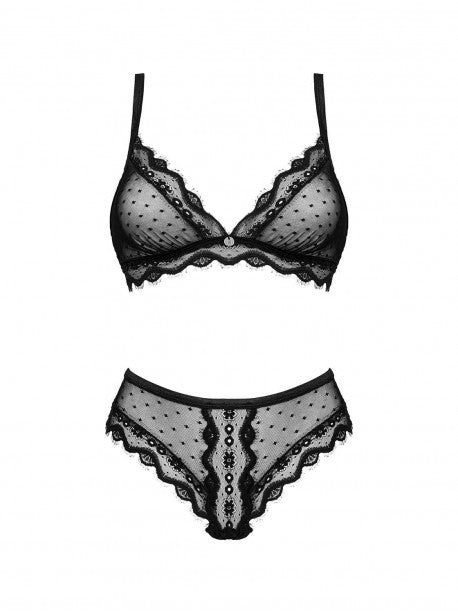 Marrbel ensemble lingerie noir OBSESSIVE