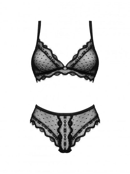 Marrbel ensemble lingerie noir OBSESSIVE