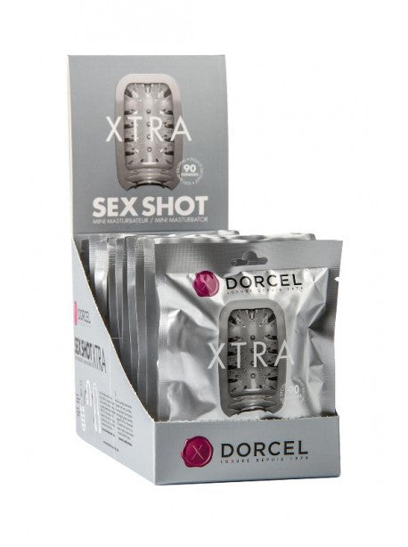 Masturbateur Sex Shot Xtra Dorcel - Blanc transparent DORCEL