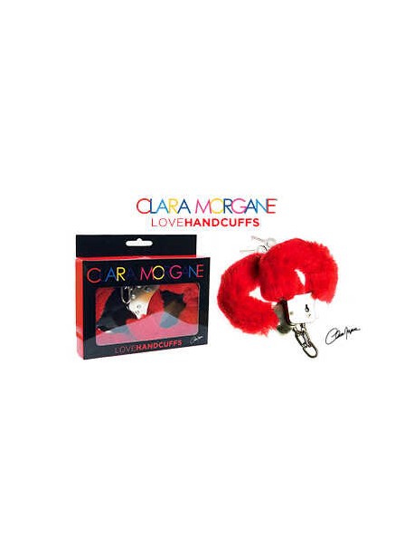 Menottes Clara Morgane -Fourrures  Rose, Rouge ou Noir