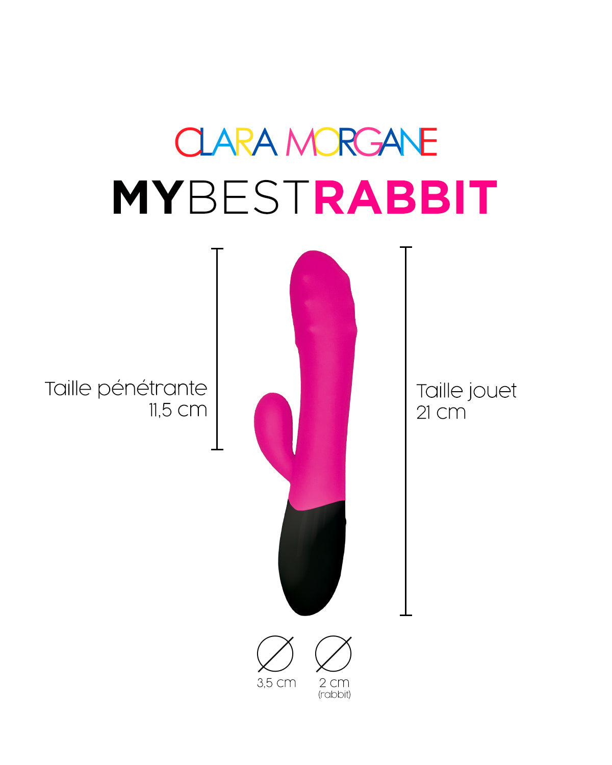 My best Rabbit - Rose  Pale ou Rose Fushia  CLARA MORGAN