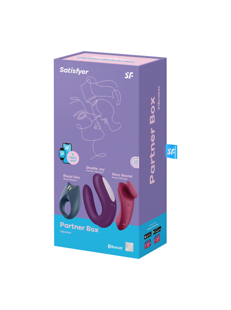 Partner box 3 - 2 vibromasseurs et cockring pour couples SATISFYER