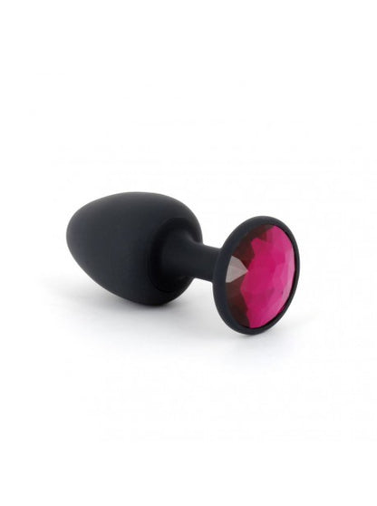 Plug Anal Bijou Geisha Ruby M - Noir et Rose DORCEL