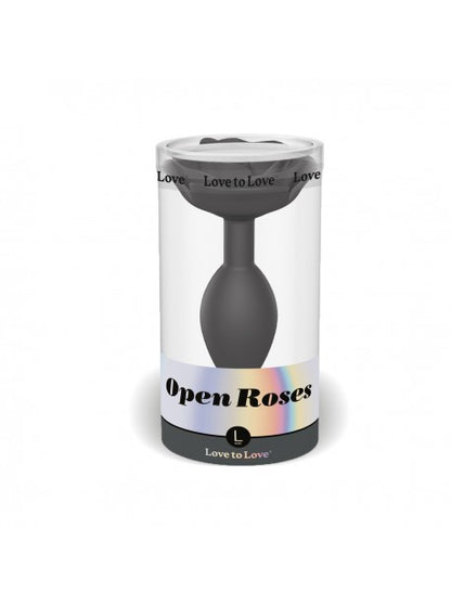 Plug Open Roses L - Black Onyx LOVE TO LOVE