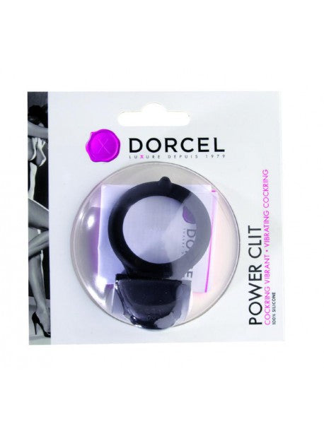 Cockring Vibrant Dorcel Power Clit - Noir