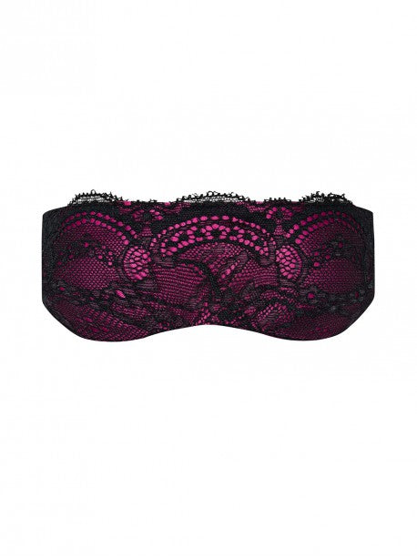 Masque Roseberry - Noir et Fuchsia OBSESSIVE