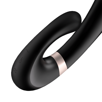 Stimulateur clitoridien et Vibromasseur point G Satisfyer Heat Wave Connect App - Noir SATISFYER